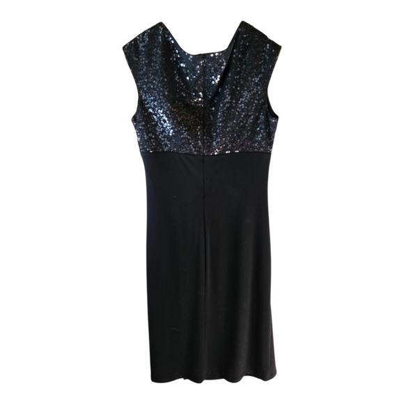 Evan Picone Black Ruched Sheath Dress - Picture 2 of 4